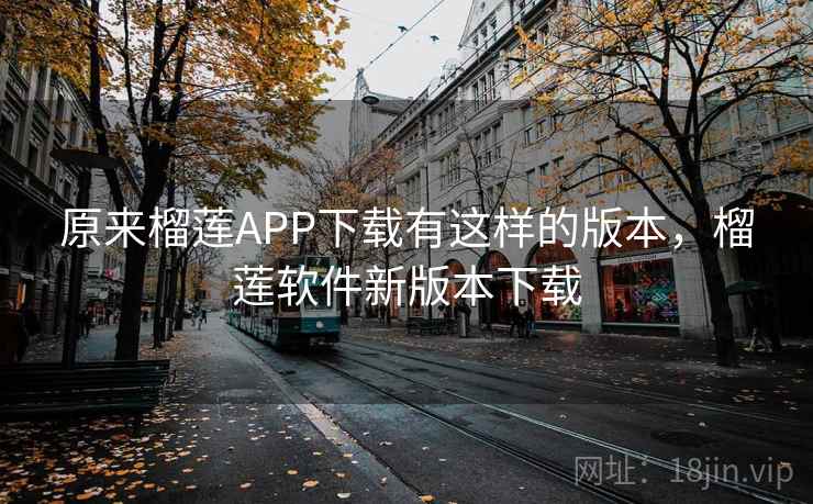 原来榴莲APP下载有这样的版本,榴莲软件新版本下载
