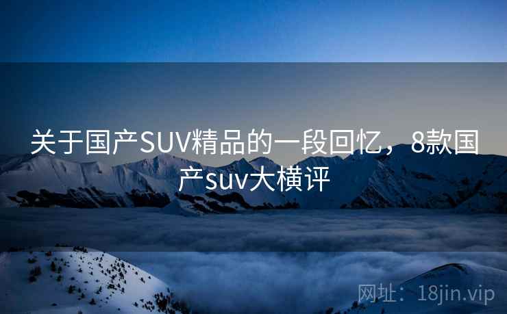 关于国产SUV精品的一段回忆,8款国产suv大横评
