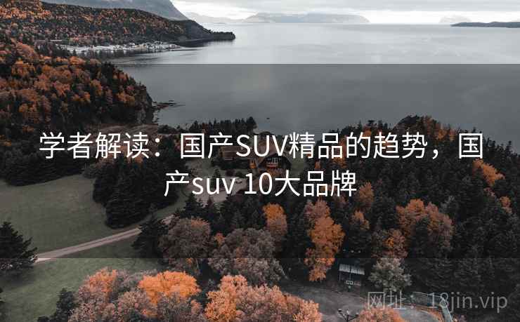 学者解读：国产SUV精品的趋势，国产suv 10大品牌