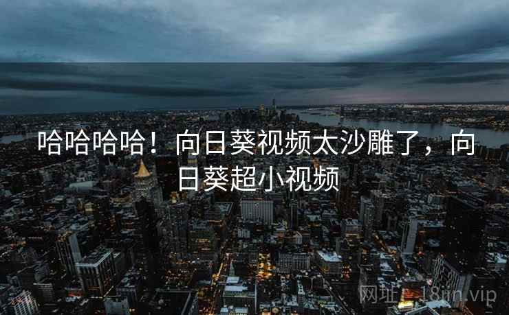 哈哈哈哈！向日葵视频太沙雕了，向日葵超小视频